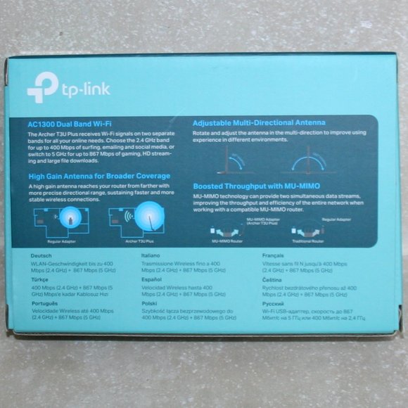 TP-Link AC1300 High Gain Wireless Dual Band USB Adapter - Picture 4 of 5